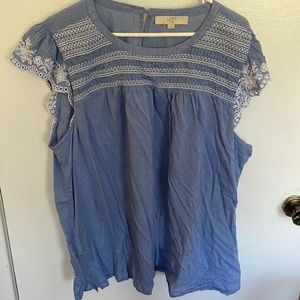 Loft chambray blouse